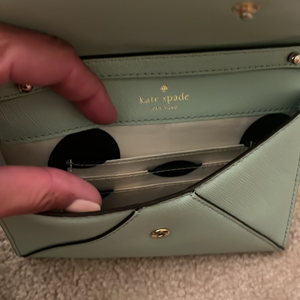 Kate Spade New York Saffiano crossbody in Mint Green - Picture 4 of 4